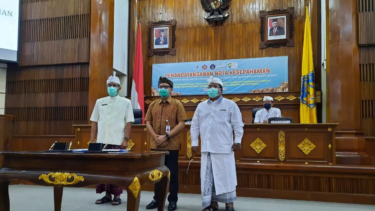 Kementerian Pertanian (Kementan) mendukung pengembangan industri Sapi Bali di Kabupaten Buleleng menggunakan metode Triple Helix. (Dok Kementan)