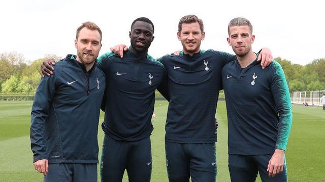 Christian Eriksen, Davinson Sanchez, Jan Vertonghen dan Toby Alderweireld