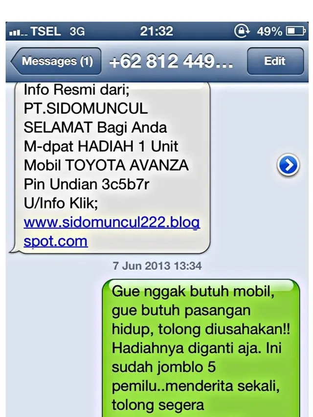 6 Balasan Chat Penipuan Modus Menang Undian Ini Kocak, Senyum Puas Bacanya