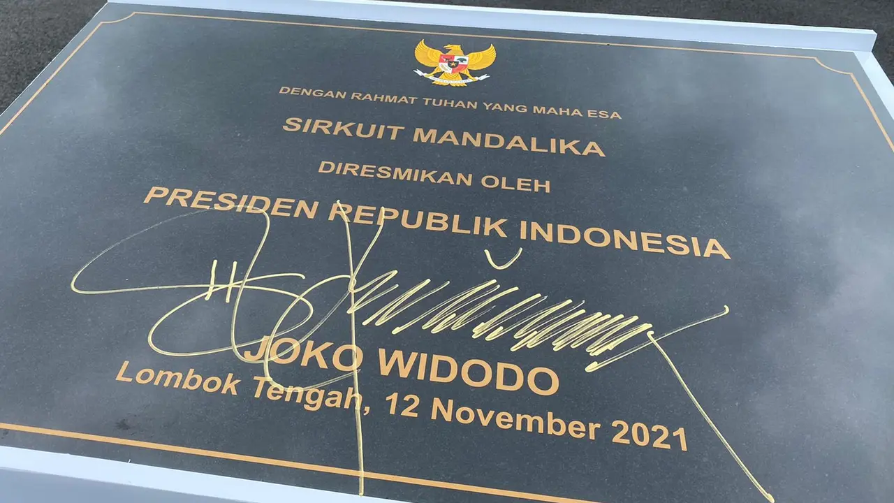 Presiden Jokowi resmikan Sirkuit Mandalika, Lombok