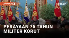Tampilan Mencolok Kim Jong Un dan Putrinya di Peringatan 75 Tahun Militer Korea Utara