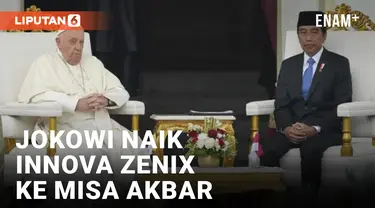 Jokowi Bakal Pakai Innova Zenix saat Misa Akbar Paus Fransiskus