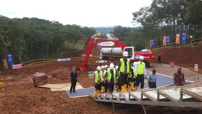 Groundbreaking Kereta Cepat Jakarta-Bandung (Foto: Ilyas Liputan6.com)