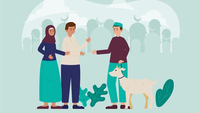 Ilustrasi Iduladha, Idul Adha, kurban, hewan kurban