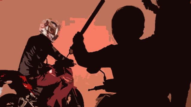 Ilustrasi Begal Motor