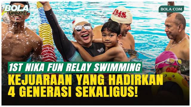 Digelar untuk pertama kali, 1st Nika Fun Relay Swimming Championships 2025 sukses menyedot 170 peserta dari keluarga, komunitas, hingga perusahaan. Ajang yang disupport PB Akuatik Indonesia ini menghadirkan sesuatu yang unik: tim berisi empat generas...