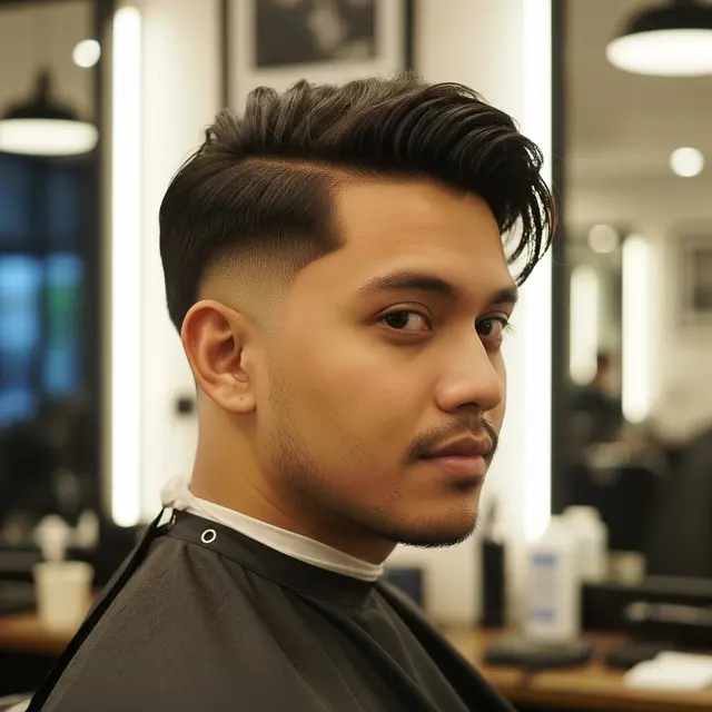 Model Rambut Pria Undercut Panjang Atas