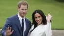 Pada 15 Desember 2017, Kensington Palace mengumumkan pernikahan Pangeran Harry dan Meghan Markle akan diselenggarakan pada 19 Mei 2018. (DANIEL LEAL-OLIVAS  AFP)