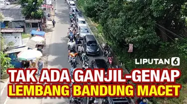 Kemacetan panjang terjadi di kawasan wisata Lembang, Bandung, Jawa Barat. Maet terjadi akibat peningkatan kendaraan saat akhir pekan serta tidak adanya aturan ganjil genap.