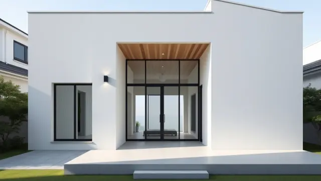 Rumah Monokrom Sederhana dengan Sentuhan Elegan