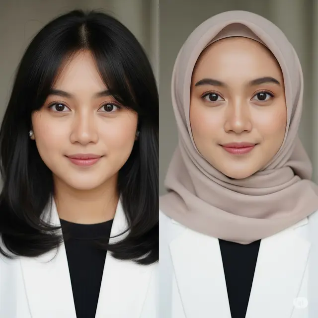 Potongan Rambut Ibu-Ibu Berhijab Paling Praktis dan Anti Berantakan. Foto: Gemini
