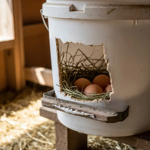 Cara Membuat Sarang Telur Ayam dari Galon Bekas di Rumah (Image by Gemini AI)