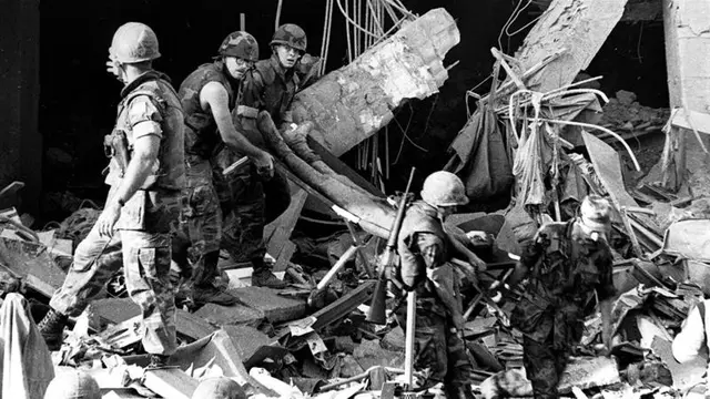 Situasi Beirut pasca ledakan bom 1983