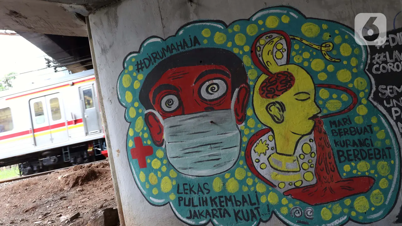 Pesan Waspada COVID-19 Lewat Goresan Mural