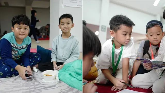 6 Potret Rionaldo Stockhorst Dampingi Anak-Anak Pesantren Kilat di Sekolah
