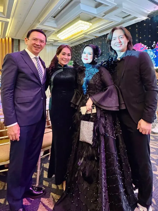 Puput dan Ahok di ultah Ashanty ke-40