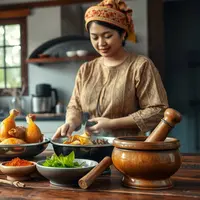 resep ayam ungkep bumbu meresap ©Ilustrasi dibuat AI