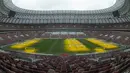 Suasana dalam Stadion Luzhniki, Moscow, Kamis,(5/10/2017). Stadion Luzhniki akan menjadi stadion untuk pembukaan dan penutupan Piala Dunia 2018 Rusia. (AP/Ivan Sekretarev)
