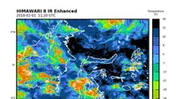 Kondisi Cuaca Prakiraan BMKG Wilayah IV Makassar di beberapa daerah di Sulsel (Liputan6.com/ Eka Hakim)
