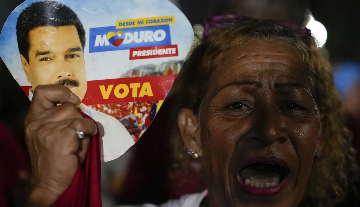 Presiden Nicolás Maduro, yang telah berkuasa selama 11 tahun, diperkirakan akan mencalonkan diri kembali. (AP Photo/Fernando Vergara)