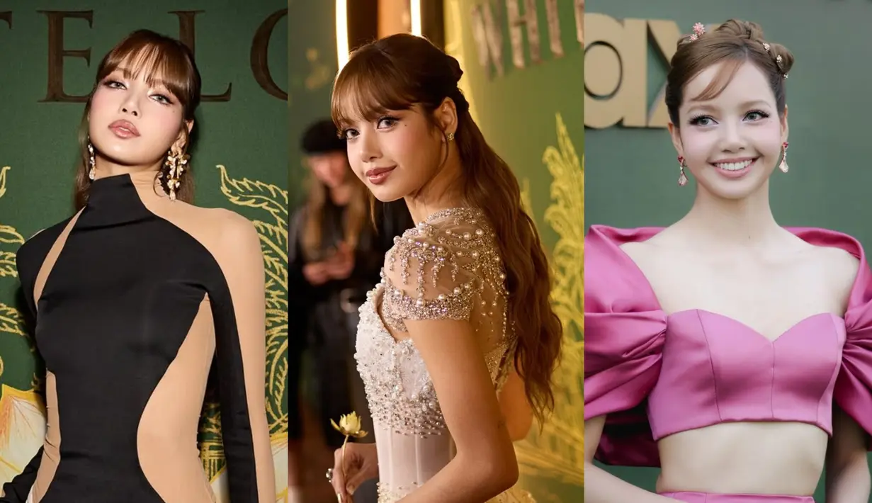 Penampilan Lisa BLACKPINK sebagai pemeran pendukung di White Lotus season 3 ditunggu banyak fans. Saat parade premiere serial tersebut, Lisa BLACKPINK tampil dengan gaya ala princess [@lalalalisa_m]