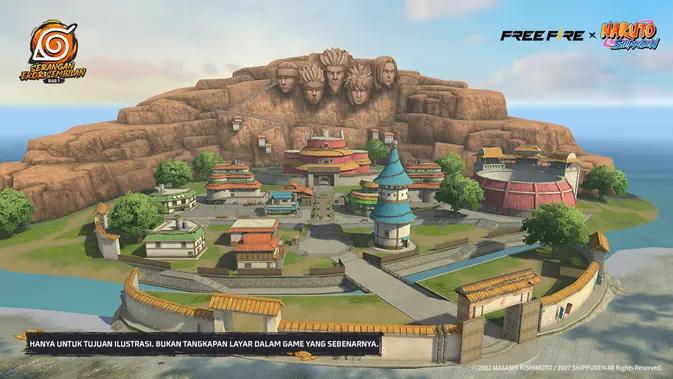 Desa Konoha yang hadir di Free Fire. (Dok: Garena Free Fire)