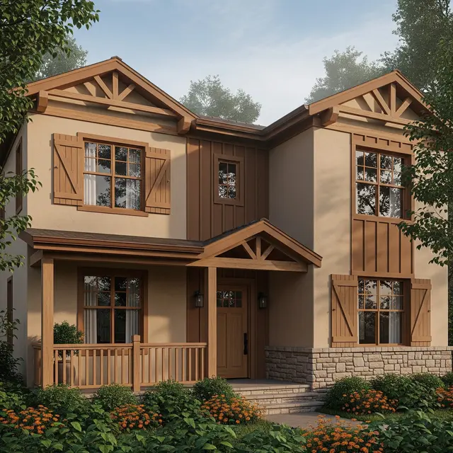 Pilihan Warna Cat Rumah untuk Rumah di Desa Menghadap Timur (Image by Gemini AI)
