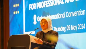 Menteri Ketenagakerjaan, Ida Fauziyah saat acara Indonesia Business Matching di Macau, Kamis (9/5/2024) waktu setempat.