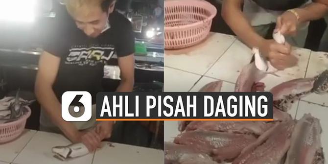 VIDEO: Keren Aksi Pria Pisahkan Daging Ikan Bandeng dari Kulitnya