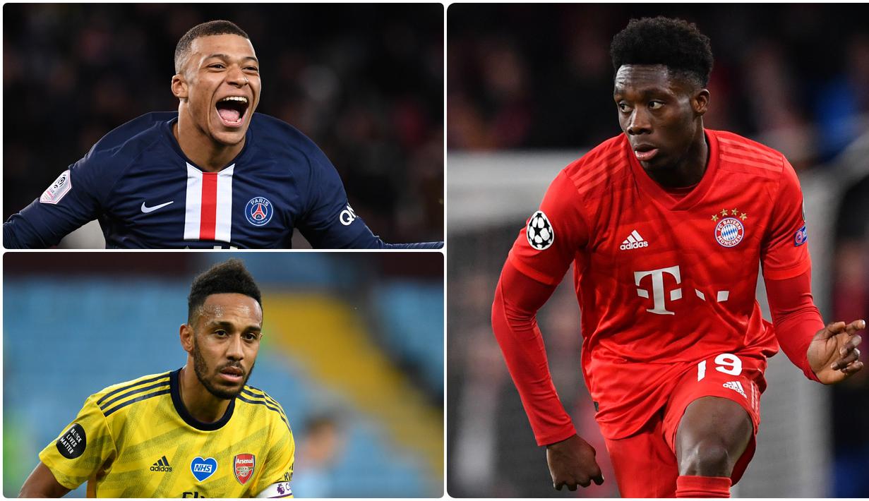 Memiliki kecepatan berlali menjadi keuntungan bagi pesepak bola untuk melakukan serangan balik atau turun membantu lini pertahan. Kylian Mbappe menjadi satu pesepak bola dengan kecepat lari yang mengagumkan. Berikut 6 pesepak bola tercepat di dunia saat ini. (kolase foto AFP)