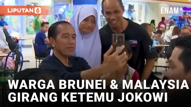 Blusukan di Brunei, Jokowi Disambut Meriah Warga Lokal dan Malaysia