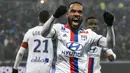 Alexandre Lacazette. Striker berusia 30 tahun yang kini memasuki musim ke-5 bersama Arsenal ini pernah menghuni Akademi Lyon selama 6 tahun. Dipromosikan ke tim utama pada 2009/2010, ia total 8 musim memperkuat Lyon di Ligue-1 hingga akhir musim 2016/2017. (AFP/Jeff Pachoud)