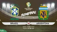 Semifinal Copa America: Brasil vs Argentina. (Bola.com/Dody Iryawan)