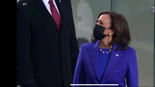 Kamala Harris telah masuk ke area pelantikan di Gedung Capitol Hill, AS.