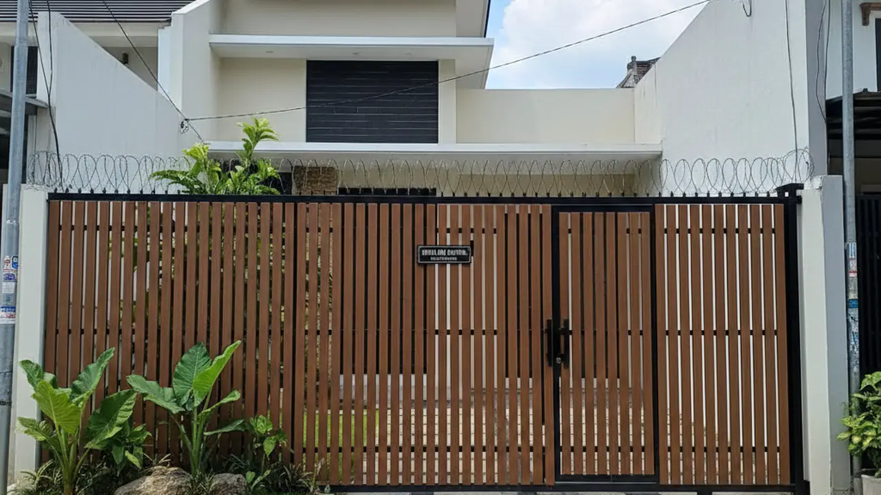 9 Model Pagar Vertical Slat Super Rapat Full Privasi dan Anti Maling, Hunian Modern