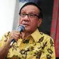 Akbar Tandjung mengusulkan 6 nama untuk dijadikan sebagai Cawapres untuk pilpres 9 Juli mendatang (Liputan6.com/Faizal Fanani)