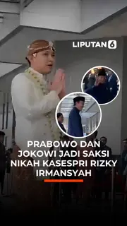 Prabowo dan Jokowi Jadi Saksi Nikah Kasespri Rizky Irmansyah