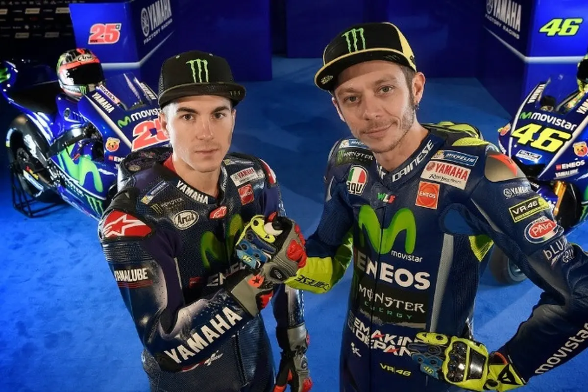 Maverick Vinales dan Valentino Rossi