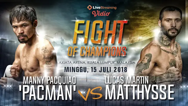 Infografis  Manny Pacman Pacquiao Vs Lucas Martin Matthysse banner
