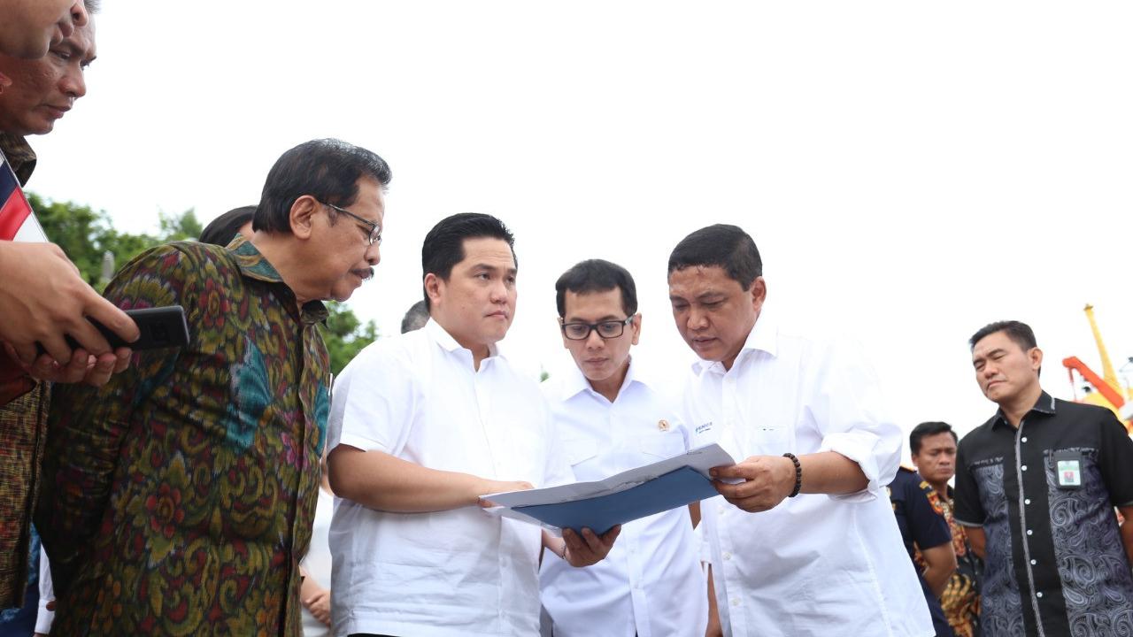 Menteri BUMN Erick Thohir di Pelabuhan Benoa, Bali