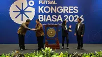 Ketua Umum PSSI, Erick Thohir membuka Kongres Biasa FFI 2026. (Liputan6.com/Dimas Ramadhan)