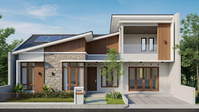 Desain Rumah Tumbuh 1 Lantai yang Bisa Ditambah Kamar di Belakang/Gemini AI