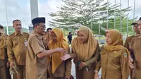 Apel Pagi Bersama Paman Birin, Pegawai Pemprov Kalsel Diselimuti Rasa Haru dan Sukacita