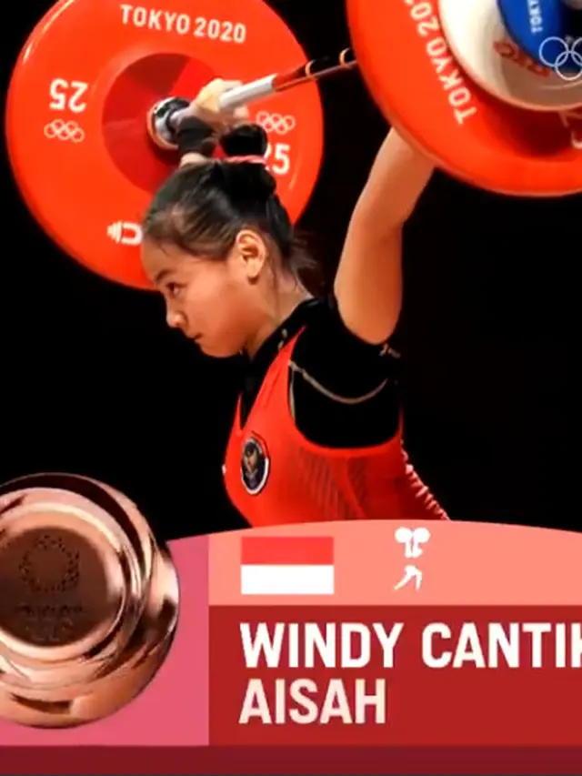 Windy Cantika Aisah Beri Indonesia Medali Pertama di Olimpiade Tokyo, Ini 6 Potretnya