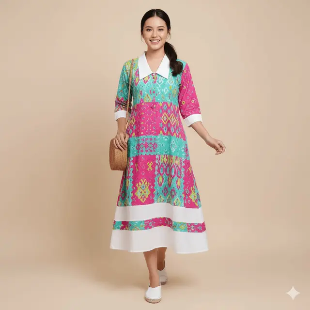 Model Daster Batik Modern untuk Jalan-Jalan by Gemini