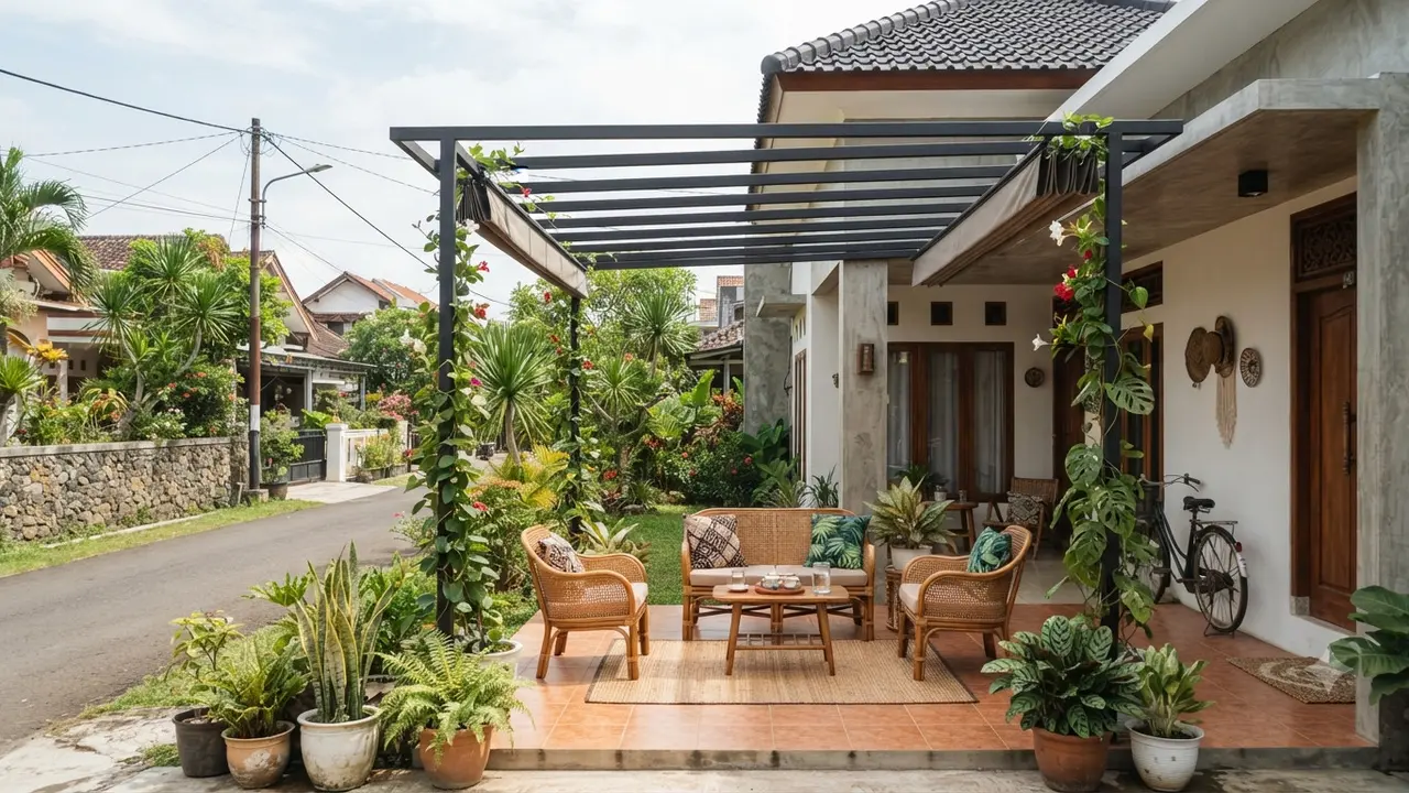 Pergola Baja Tipis yang Sedang Tren