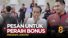 Berita video Presiden Jokowi (Joko Widodo) memberi pesan penting yang ditujukan kepada atlet berprestasi di SEA Games 2023, Senin (5/6/2023).