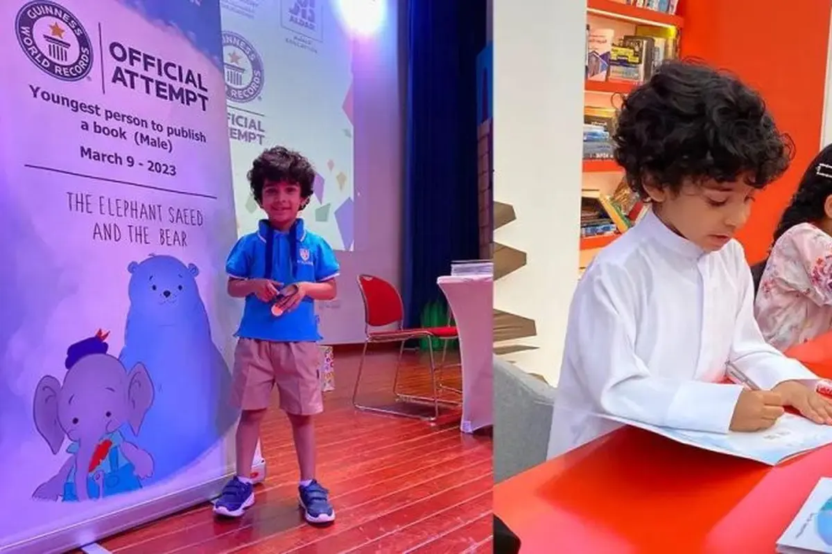 Saeed Rashed AlMheiri, anak kecil berusia 4 tahun yang menjadi manusia termuda yang menerbitkan buku dan Masuk Guinnes World Records (Source: Guinnes World Records)
