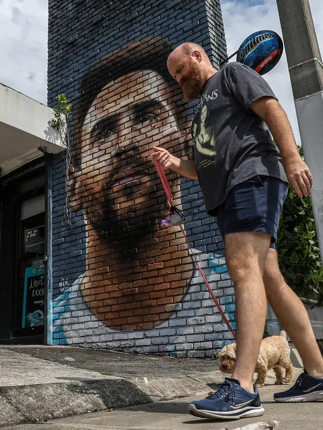 Penampakan Mural Lionel Messi Usai Resmi Gabung Inter Miami