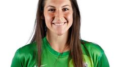 Michelle Betos kiper Portland Thorns sukses mencetak gol dengan sundulan kepala di injury time saat timnya melawan Kansas City.